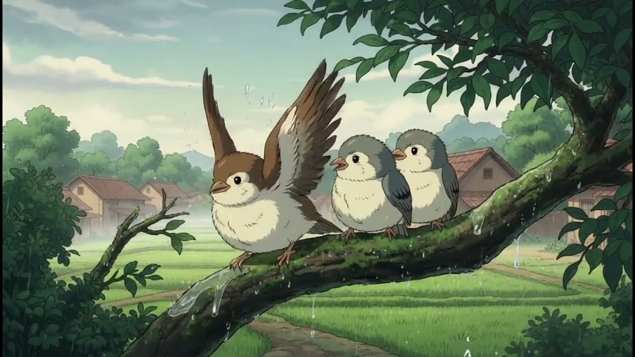Peaceful Indian Village Life in Monsoon 🌧️ | Cozy Ghibli-Inspired Story