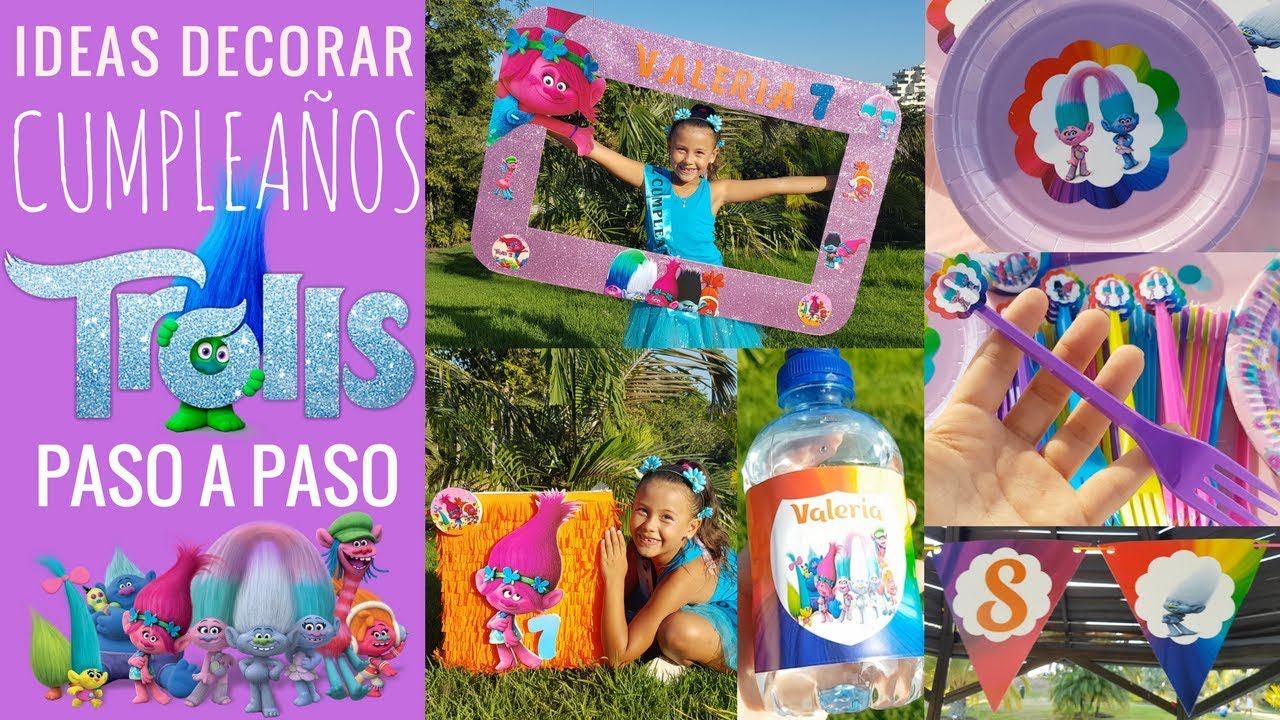 12 IDEAS PARA DECORAR CUMPLEAÑOS DE LOS TROLLS - 12 TROLLS BIRTHDAY PARTY IDEAS