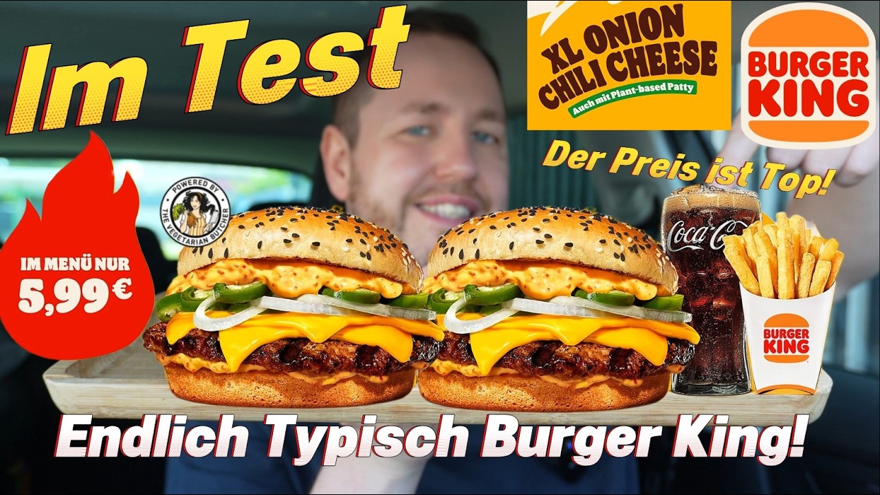 Burger King: XL Onion Chili Cheese im Test #burgerking #burger #chilicheese #fastfood