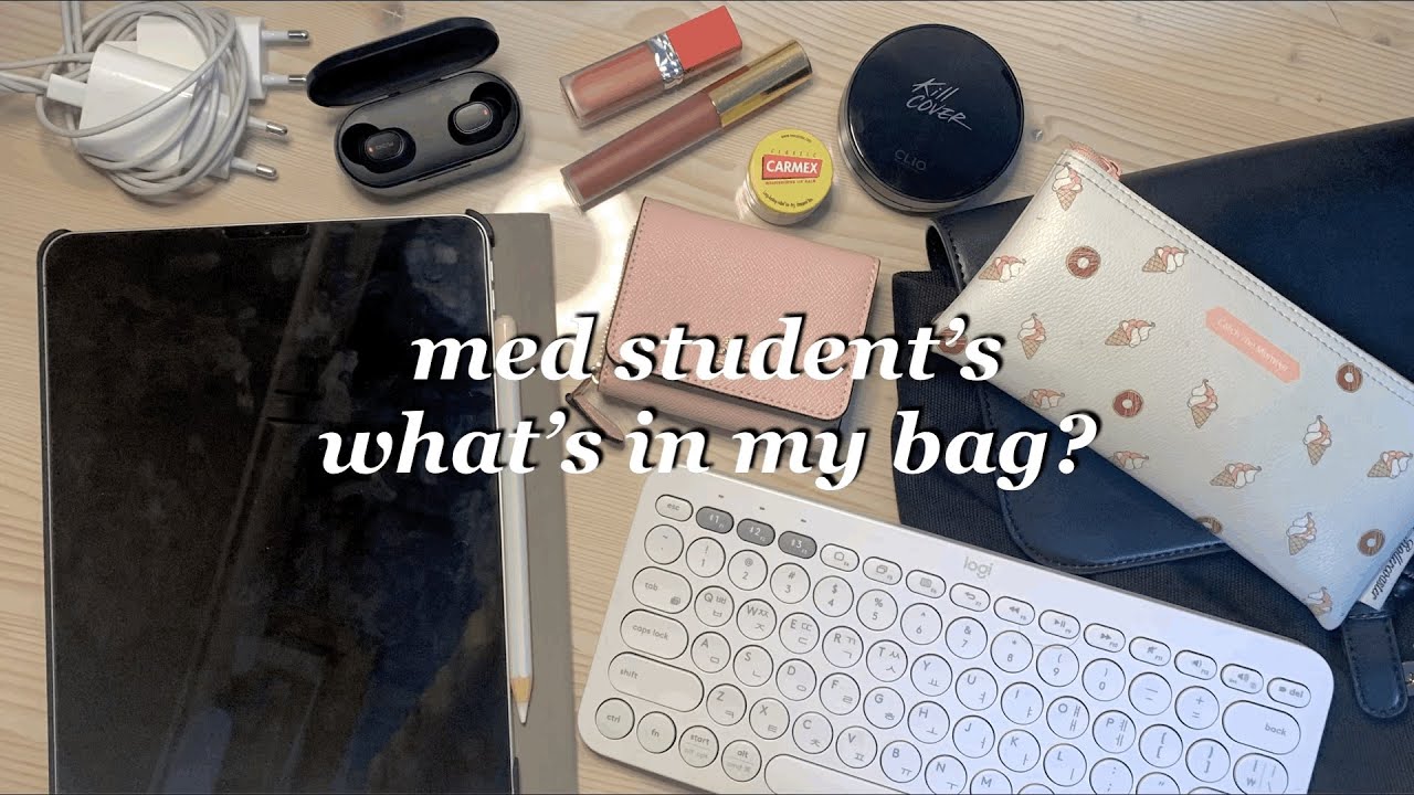 (Eng) 의대생의 what’s in my bag🖤 | 왓츠인마이백 | 가방 & 필통 소개까지 ✂️✏️ (ft. 가스톤루가)