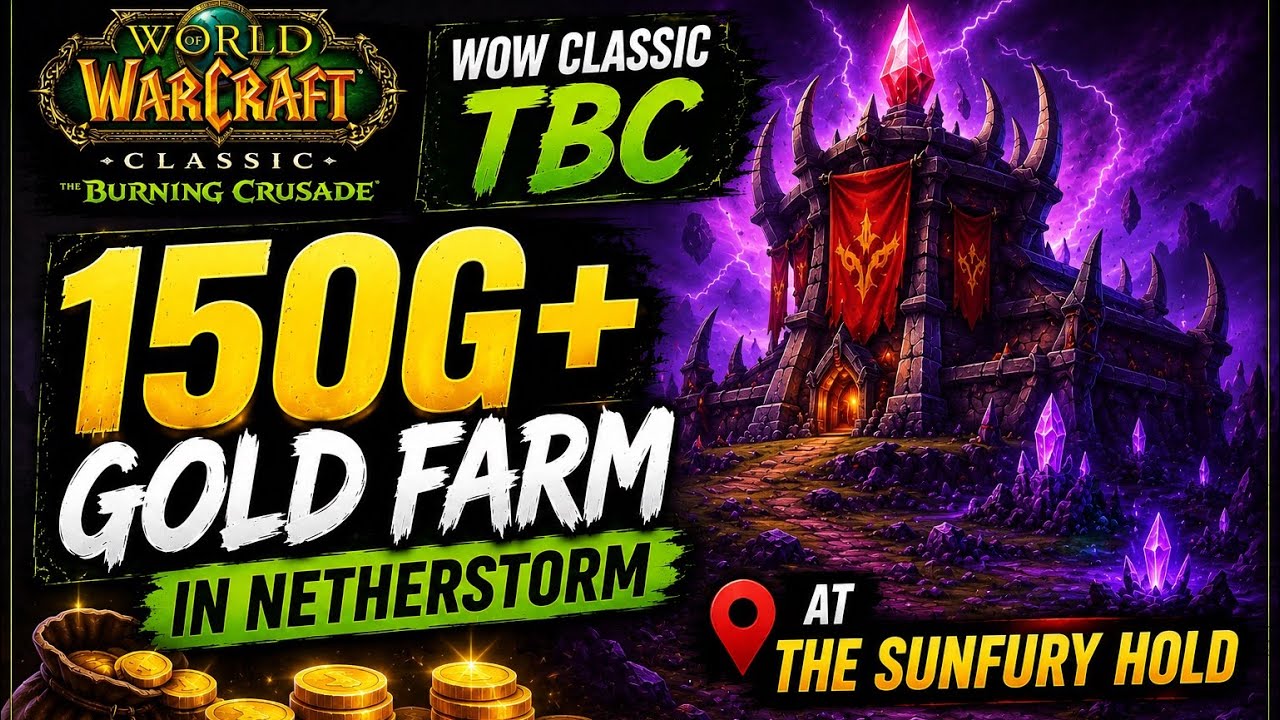 150g+ Low Key Gold Farm - Netherstorm | TBC 2026