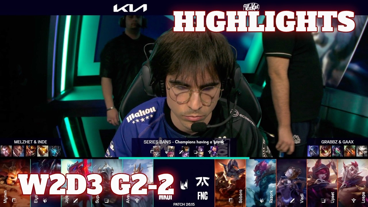 MKOI vs FNC - Game 2 Highlights | Week 2 Day 3 LEC Summer 2026 | Movistar KOI vs Fnatic G2 W2D3