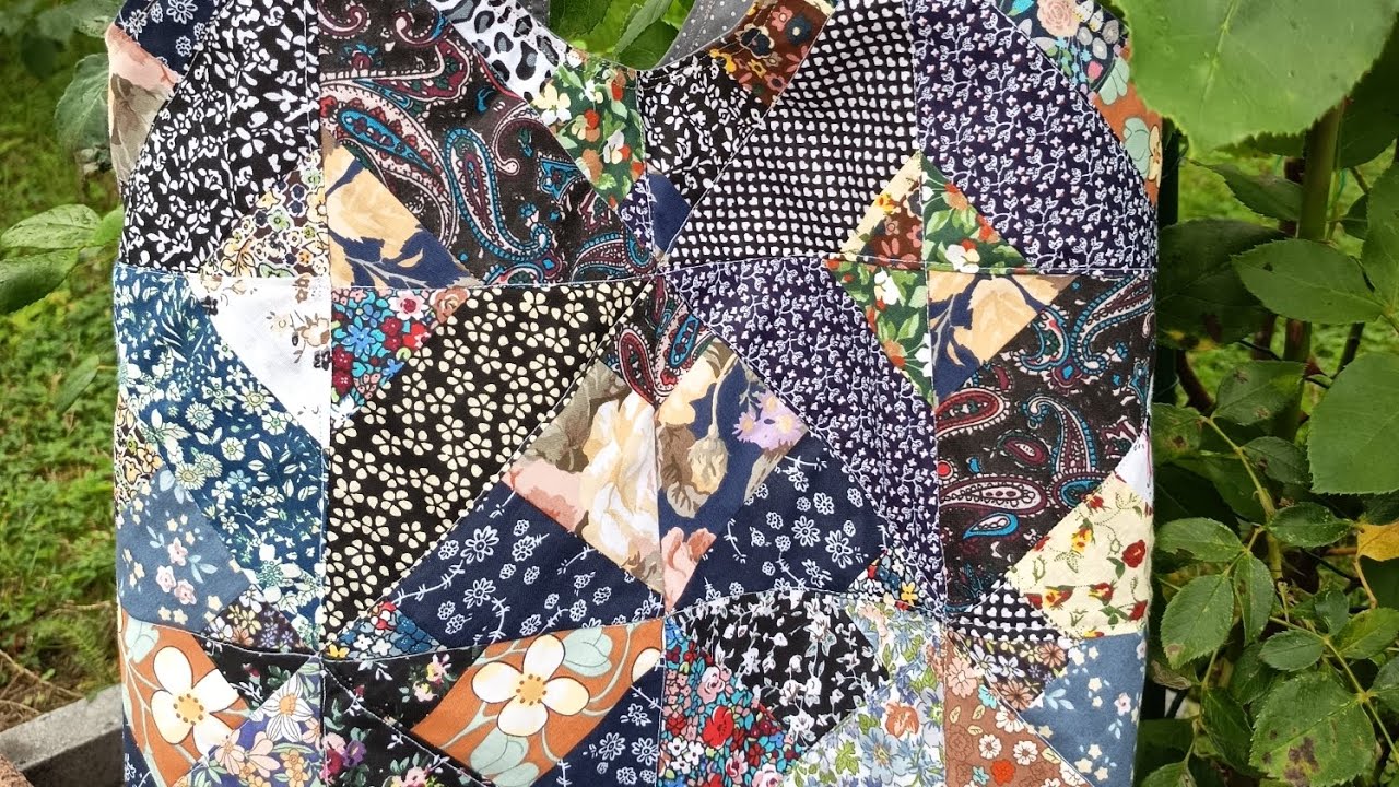 Шила #шоппер, а получилась #сумка неземной красоты.#пэчворк ,#patchwork,#дляначинающих ,#полоски