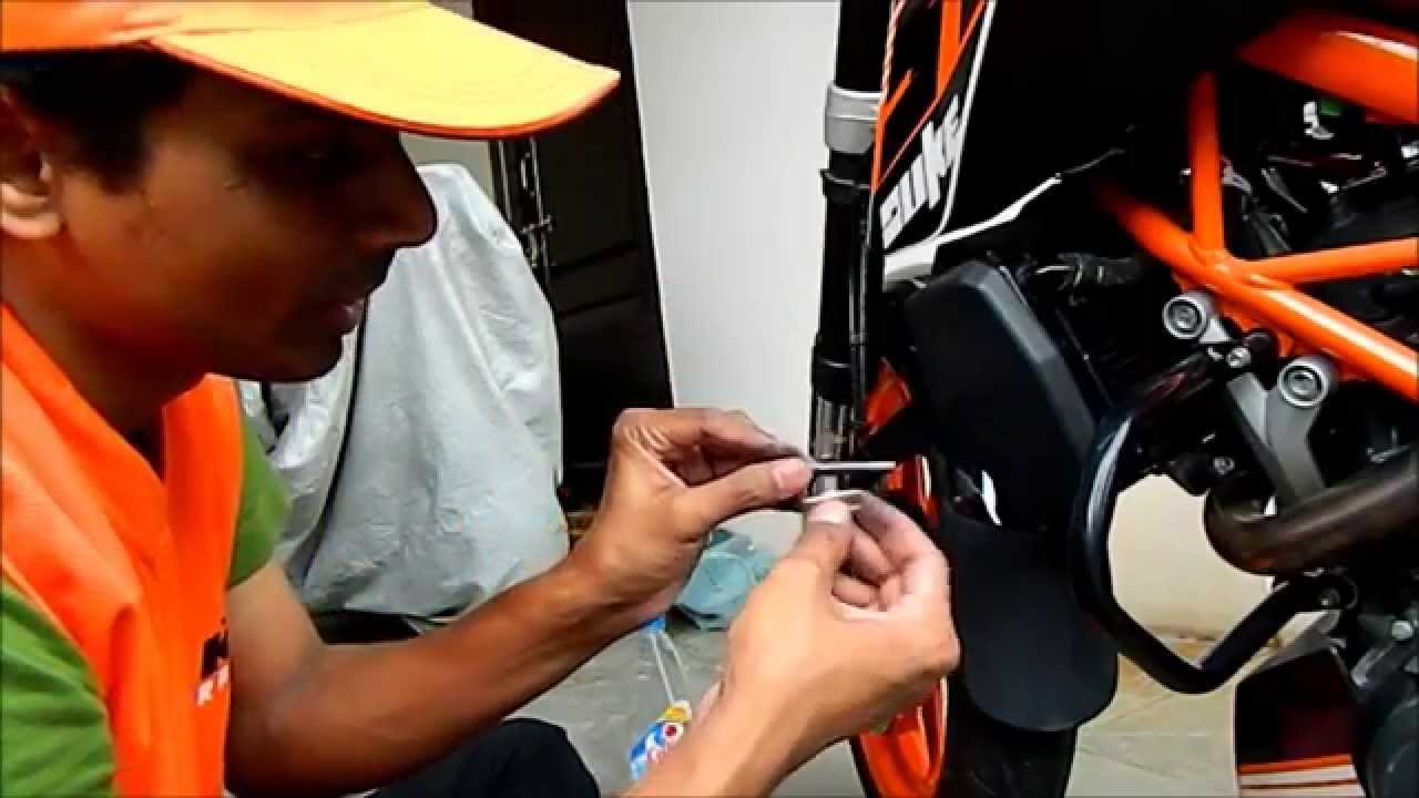 How to Change the Brake Pads on KTM Duke 390 and RC 390 - DIY.