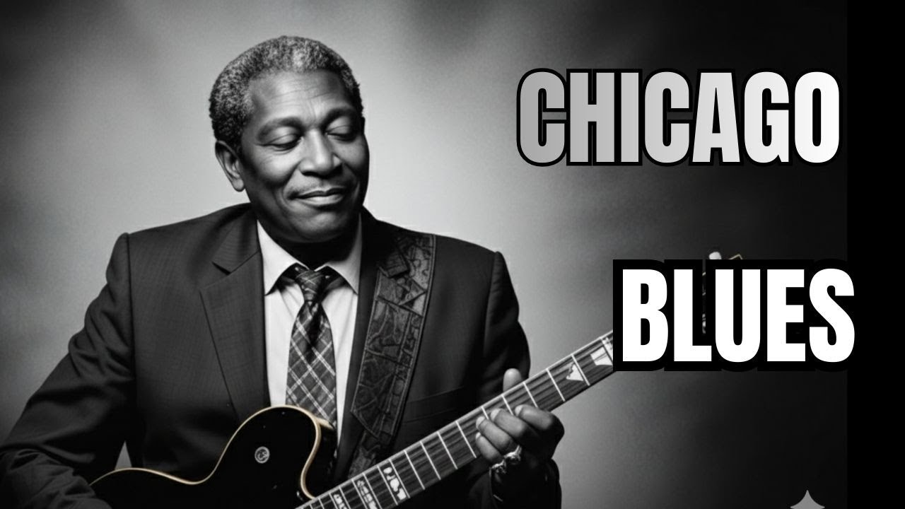 Relaxing Chicago Blues – Midnight Soulful Guitar