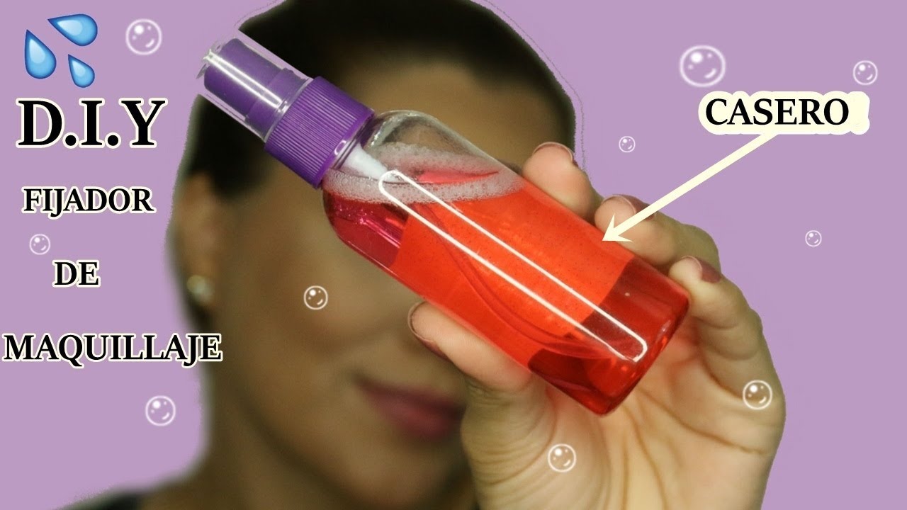 como hacer un  fijador de maquillaje,casero  | fijador de maquillaje,hidratante,mate