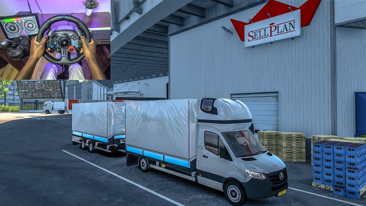 2024 Mercedes-Benz Sprinter | ETS2 1.50 | Euro Truck Simulator 2 | Logitech G29 Gameplay