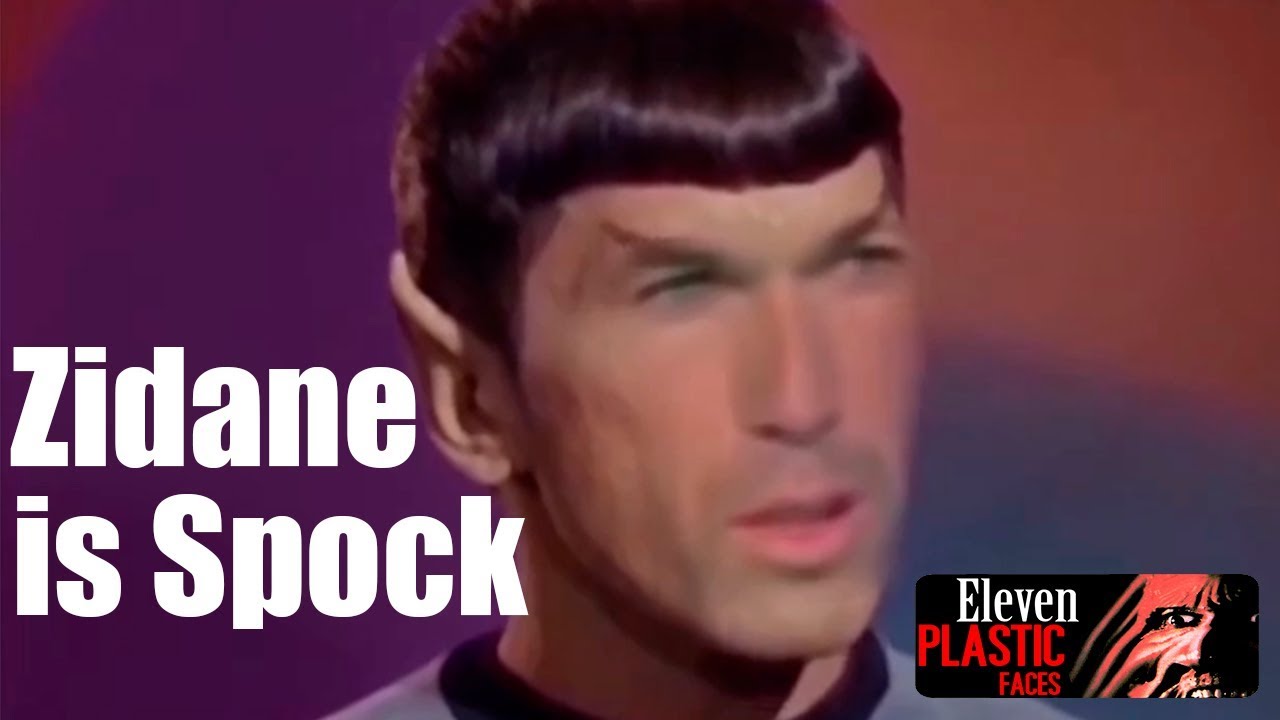&iexcl;INCREIBLE! Zinedine Zidane haciendo de Spock en Star Trek!!!WTF!!!. FAKEAPP DEEPFAKE