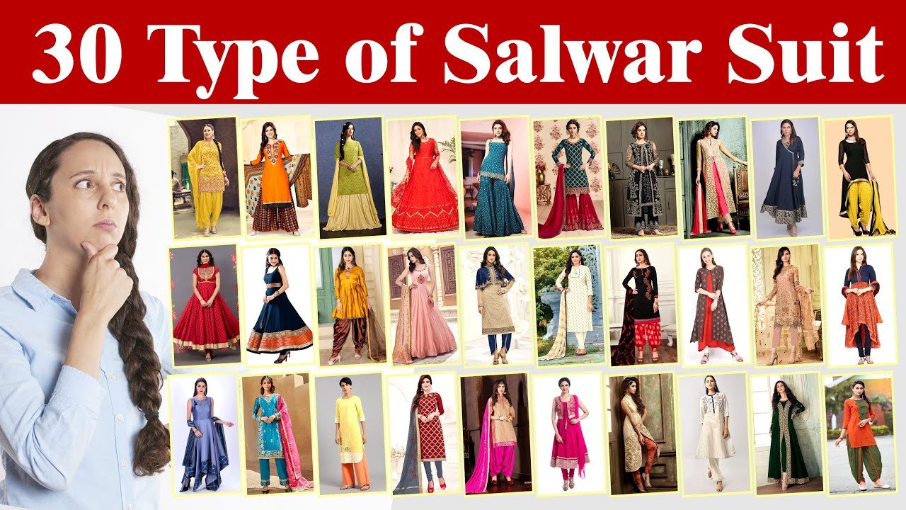 30 TYPES OF SALWAR SUIT WITH PICTURES AND NAME | Name of Salwar Kameez @Fashion NEXT