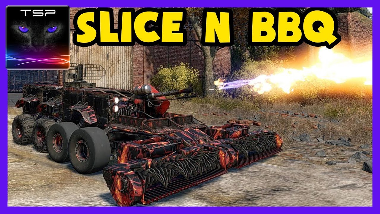 Crossout #75 - LITTLE FIREBIRD 2x Harvester + Flamethrower Build and Gameplay