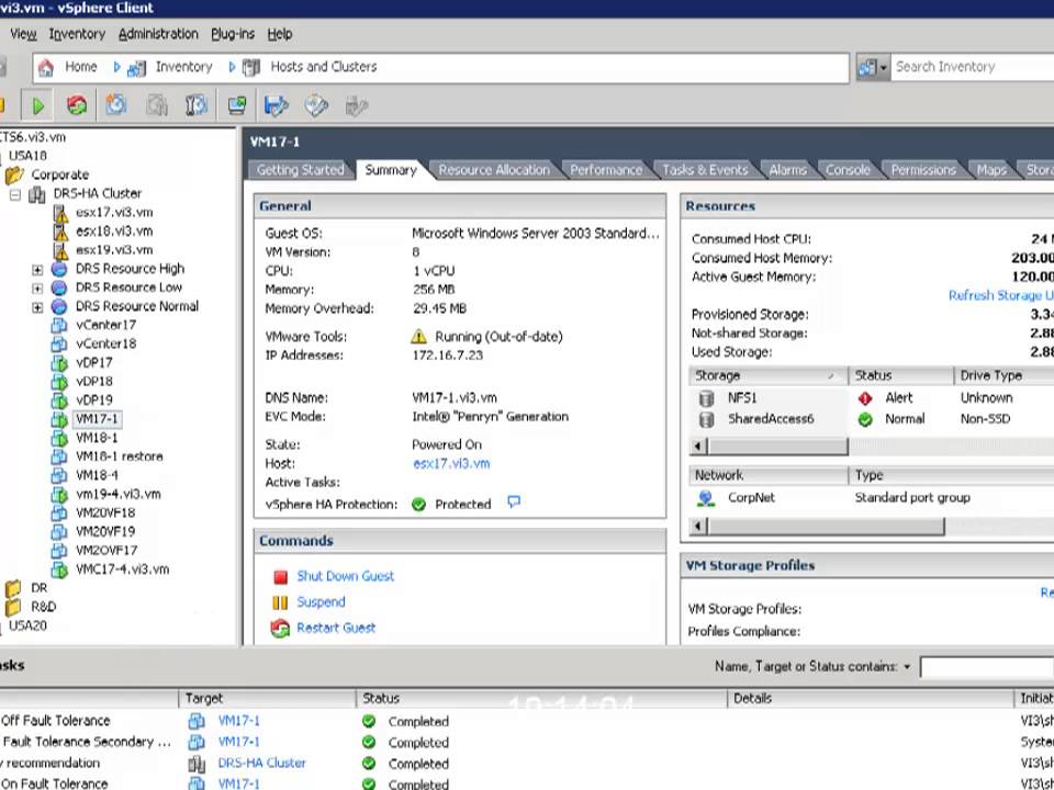 Global IT Training - Fault Tolerance on VMware Demo