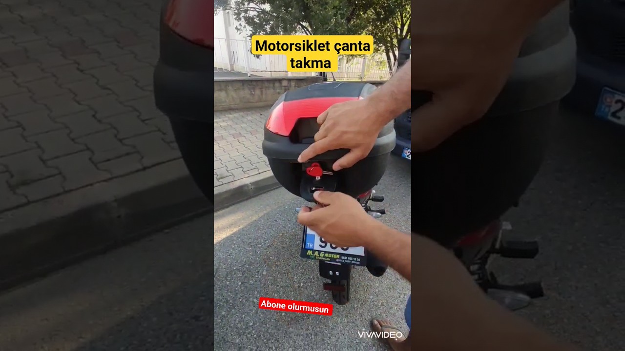MOTORSİKLET ÇANTA TAKMA İŞLEMİ motorcycle bag assembly #keşfet #erzincan #motorcycle #kubamotor