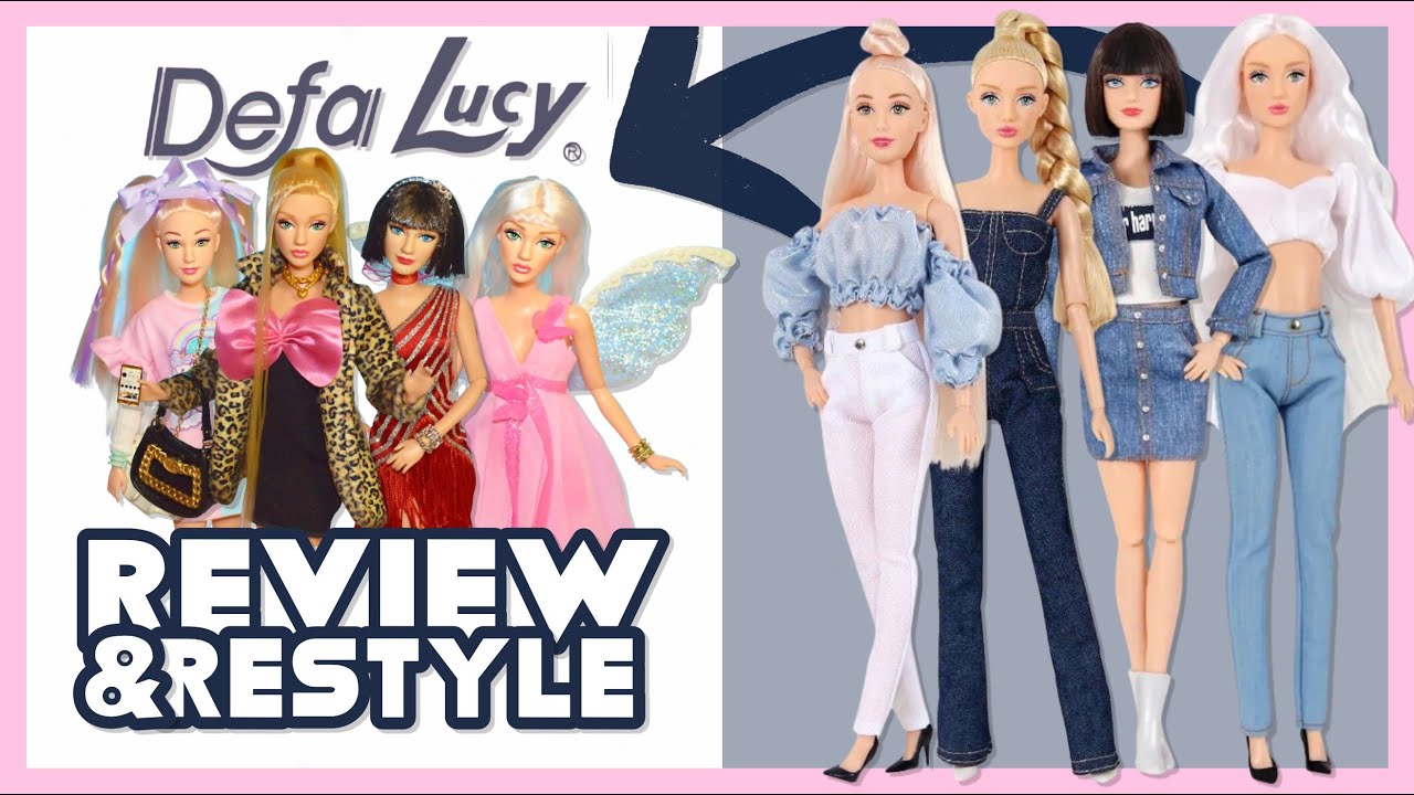 Defa Lucy Fashion Girl Dolls channeling Barbie Basics 🖤 Review & Restyle!