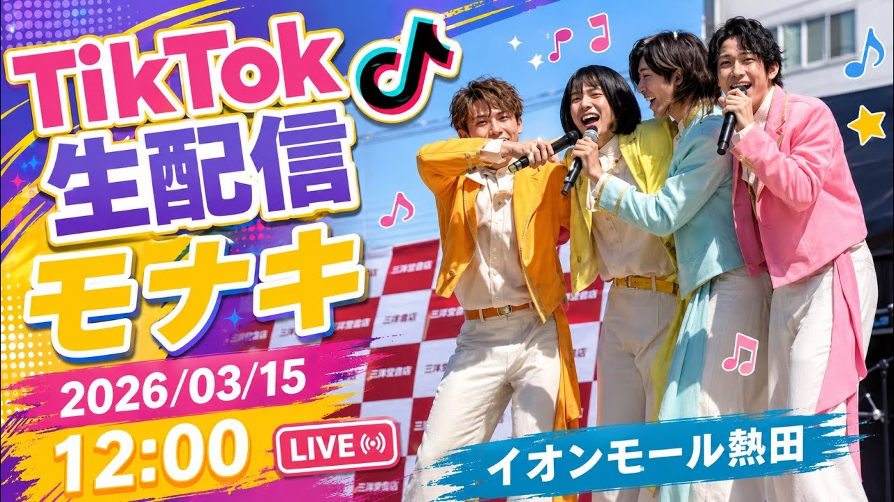 TikTok生配信｜モナキ｜2026/03/15 イオンモール熱田