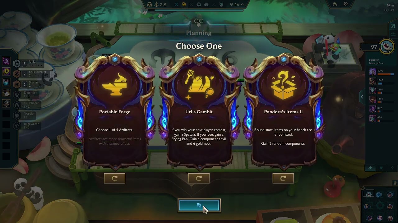 I'm back and having a fun gameplay of TFT(Of course it's Choncc's Treasure)