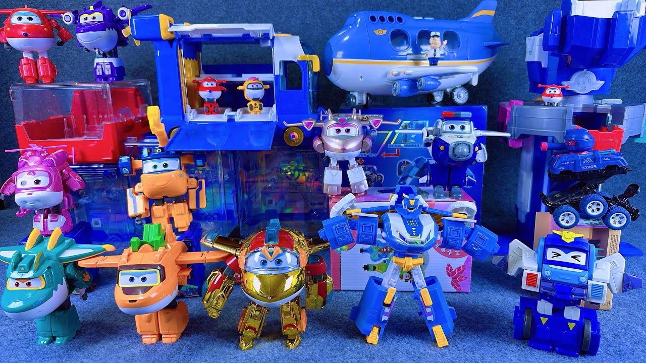 24-minutes of satisfying unboxing, cool Super Wings Space Base Set Series ASMR | Review Toys