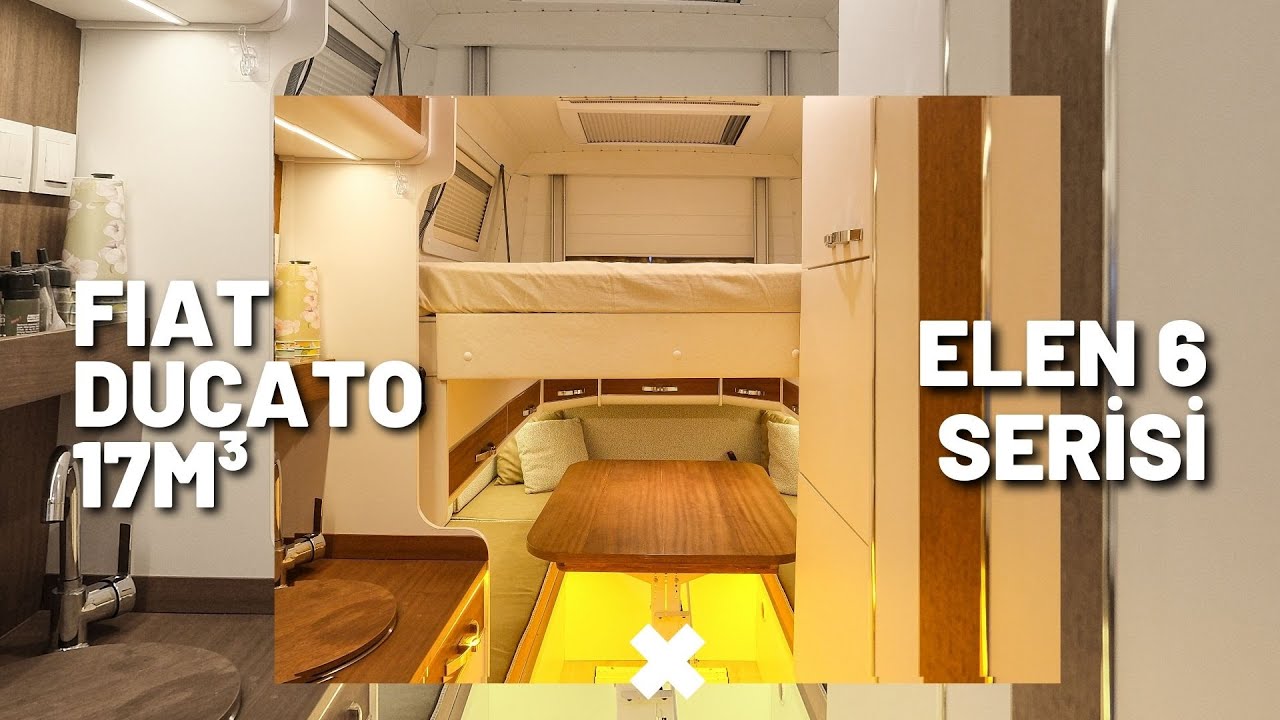 Asans&ouml;r Yataklı Karavan Elen 6 Serisi 30.&Uuml;retim (17 Metrek&uuml;p) Fiat Ducato