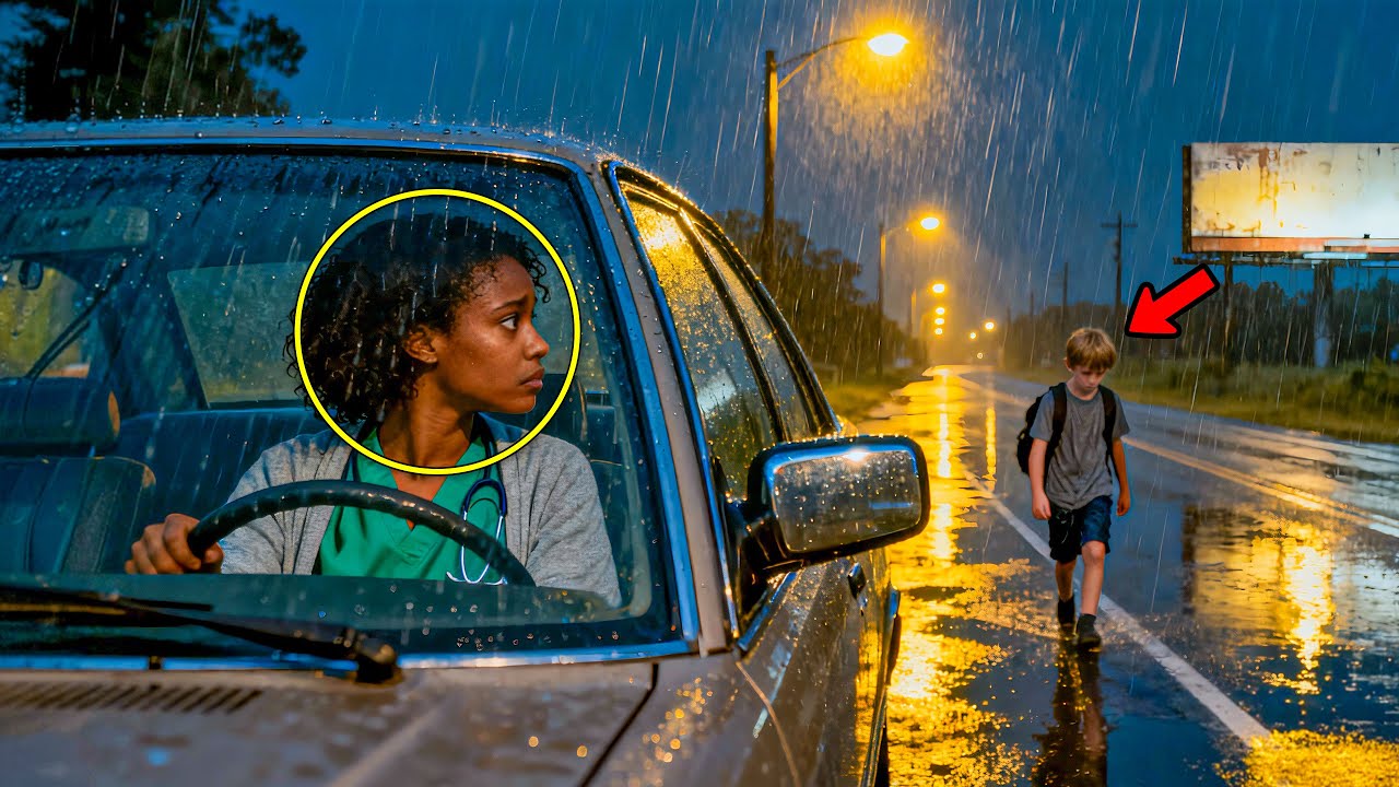 Black Nurse Sees a Lost Boy in the Rain, She Stops to Help Him and Finds a Shocking Truth