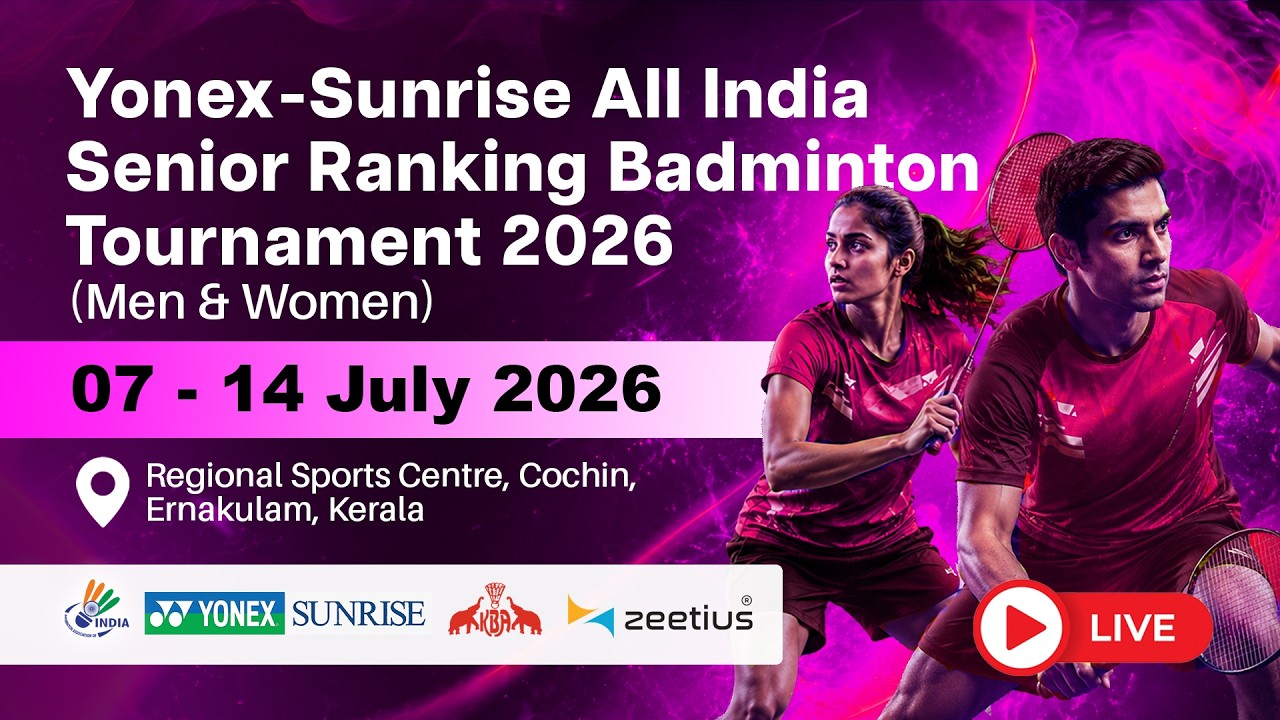 Day 5 - Court 3 - YONEX-SUNRISE ALL INDIA SENIOR RANKING BADMINTON TOURNAMENT 2026 (Men & Women)