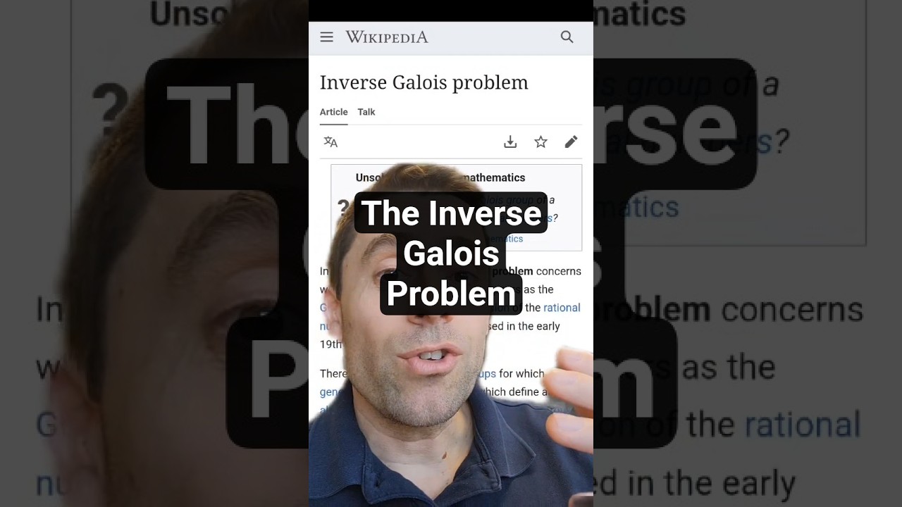 What is... the Inverse Galois Problem? #math #grouptheory #galois #openproblem #stem