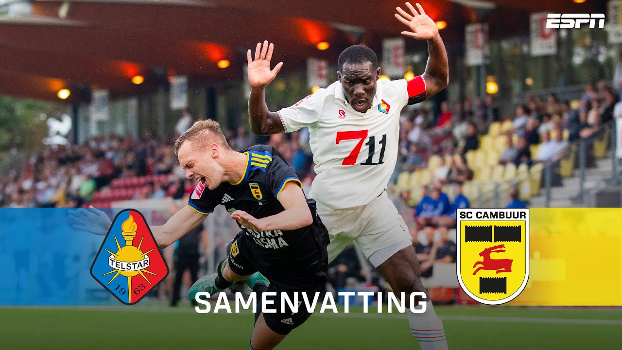SPEKTAKELSTUK in Velsen-Zuid met 5 GOALS, RODE KAART en STAKINGEN🤔 | Samenvatting Telstar - Cambuur