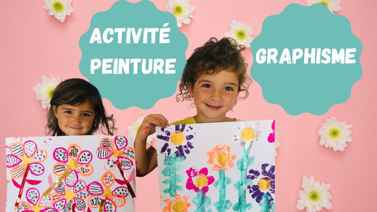 ACTIVITÉ MATERNELLE : PEINTURE ET GRAPHISME DE FLEURS