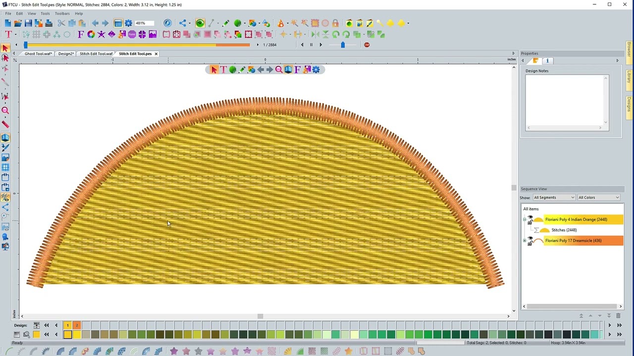Digitizing Preference Tab | Floriani Total Control U