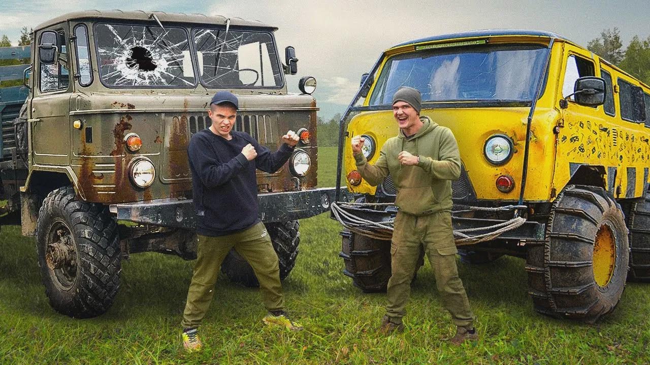 Radziecka ciężarówka wojskowa vs. radziecki van! Który lepiej radzi sobie w terenie?