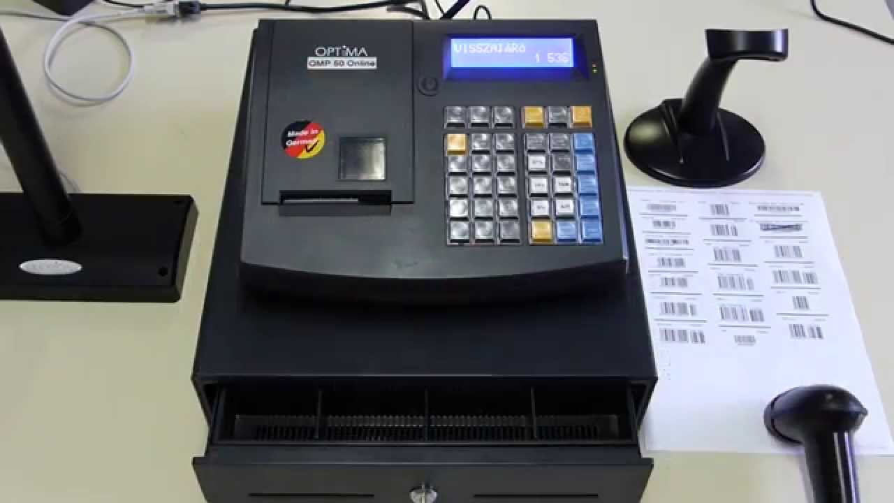 OPTIMA QMP50 online pénztárgép sebesség teszt