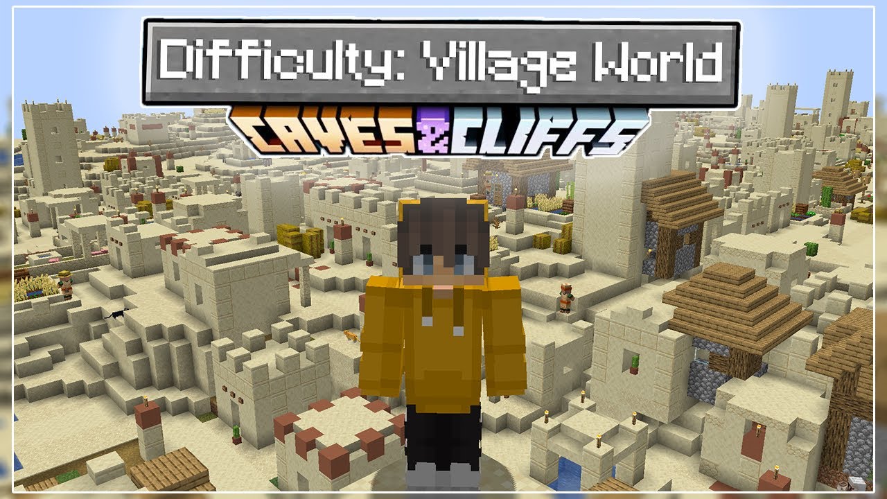 ماین کرفت اما دنیا از ویلیج ساخته شده 😨 Village World