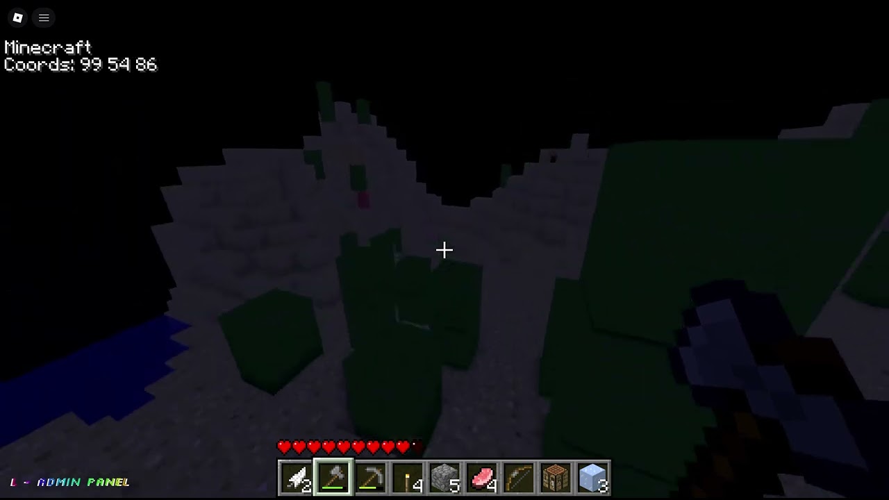 playing minecraft
