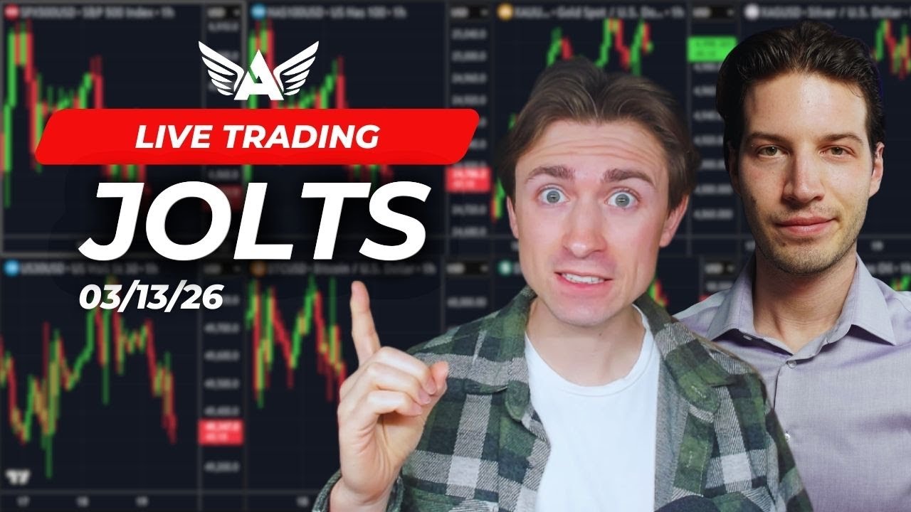 LIVE Trading JOLTS Job Openings Gold, Nasdaq, Forex | A1 Trading Show