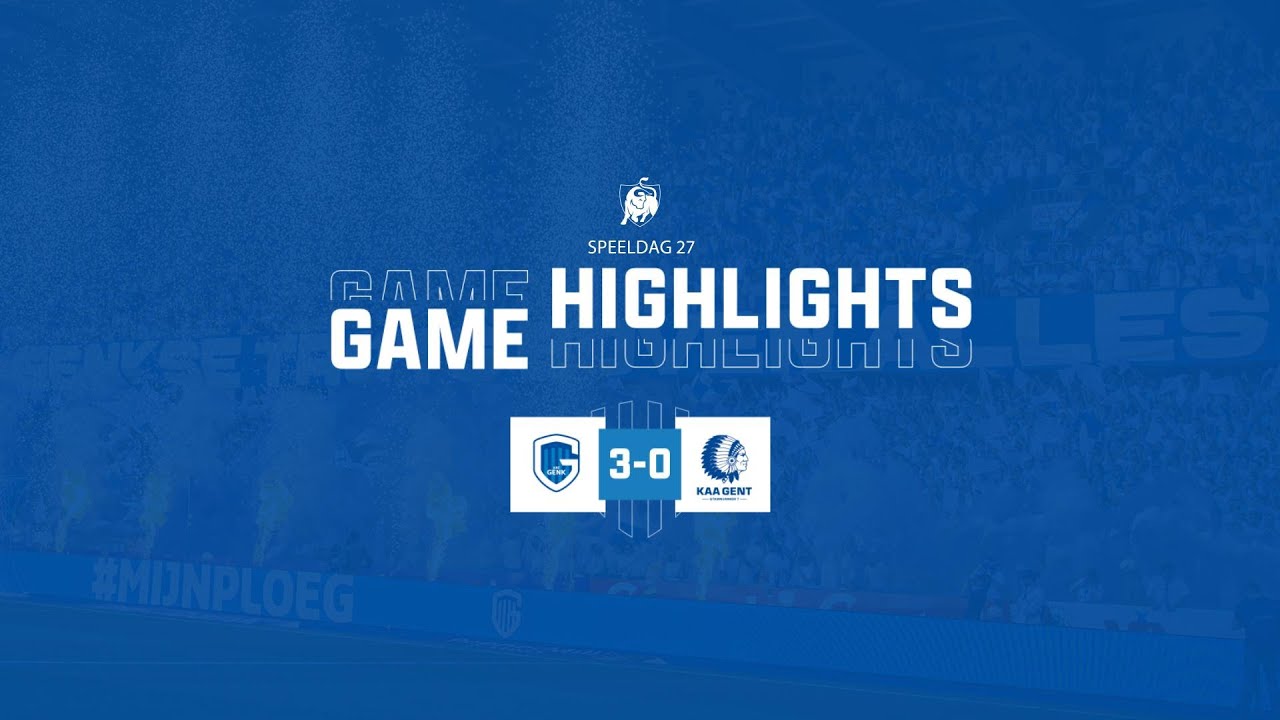 ⚽️ 27 - KRC Genk - AA Gent - Game Highlights