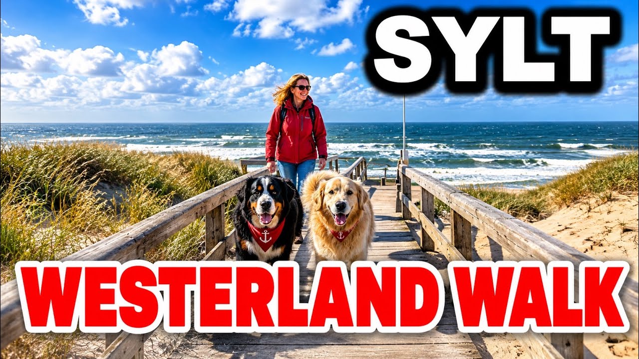 Sylt - Schönster Hundestrand der Insel 🇩🇪 2023 4K walk Wenningstedt Deutschland
