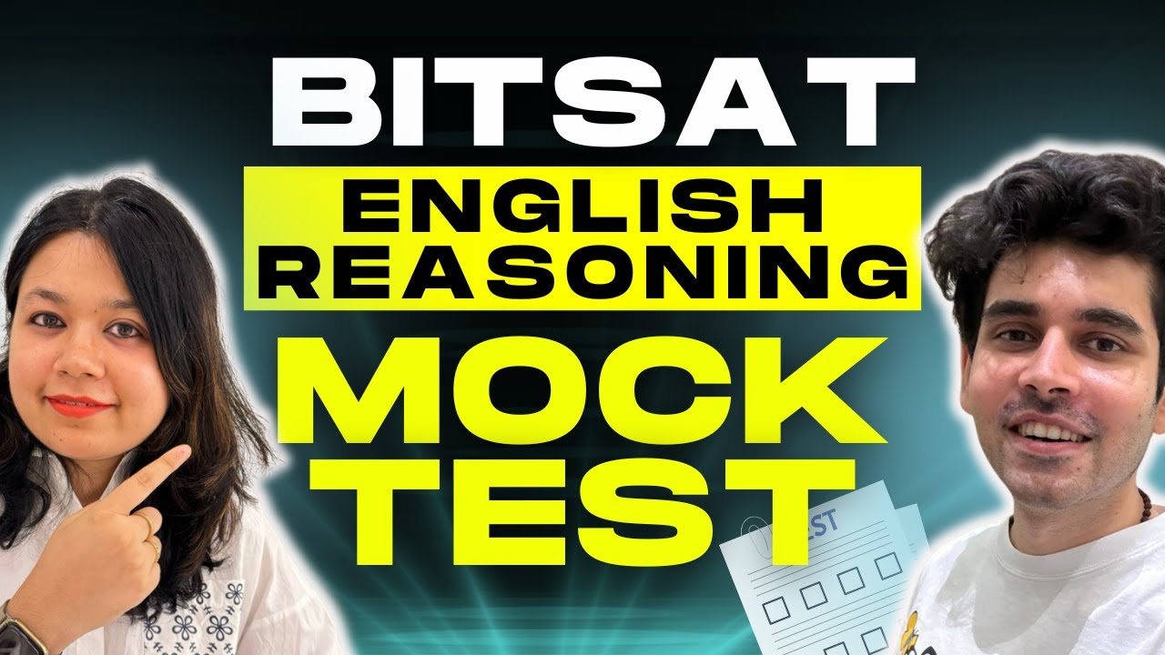 BITSAT English Reasoning - Mock Test #jee1 #bitsat #bitsat2024