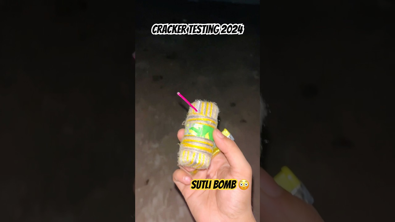 Cracker Testing 2024 (Sutli Bomb Testing) Best Cracker Testing #shorts #crackertesting2024 #diwali