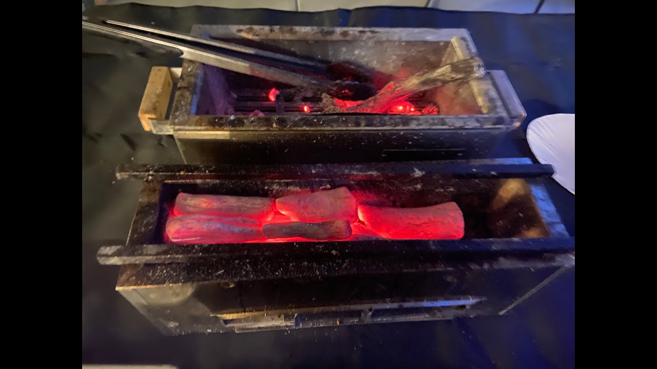 How to light kishu binchotan charcoal in a chimney
