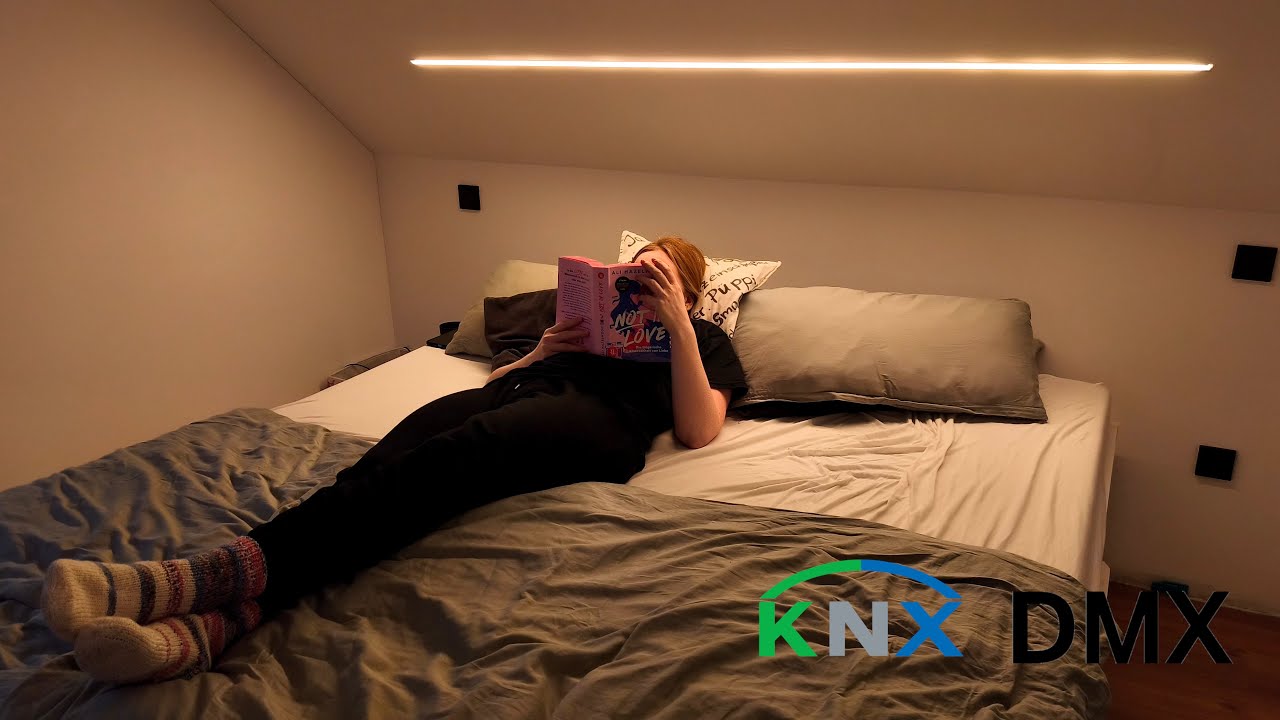 Licht am Bett mit Dachschräge