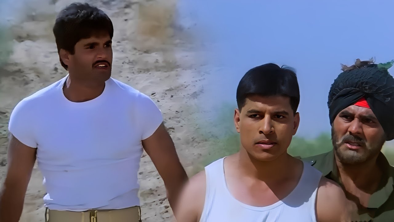 ये धरती मेरी माँ है .. और इसने मेरी माँ को गल्ली दी है | सुनील शेट्टी का यादगार सीन | Border (1997)
