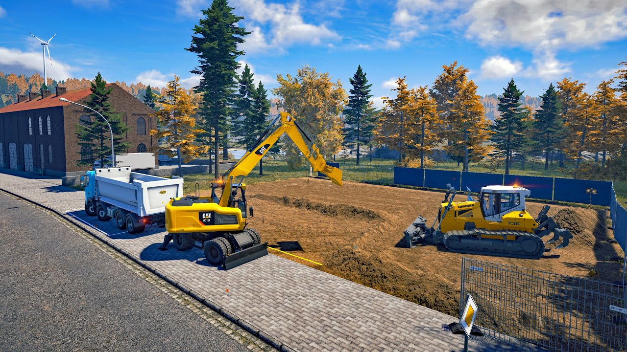 New Construction Simulator 2022 - Parking Lot (1/2) - Germany Map 080 - Bau-Simulator