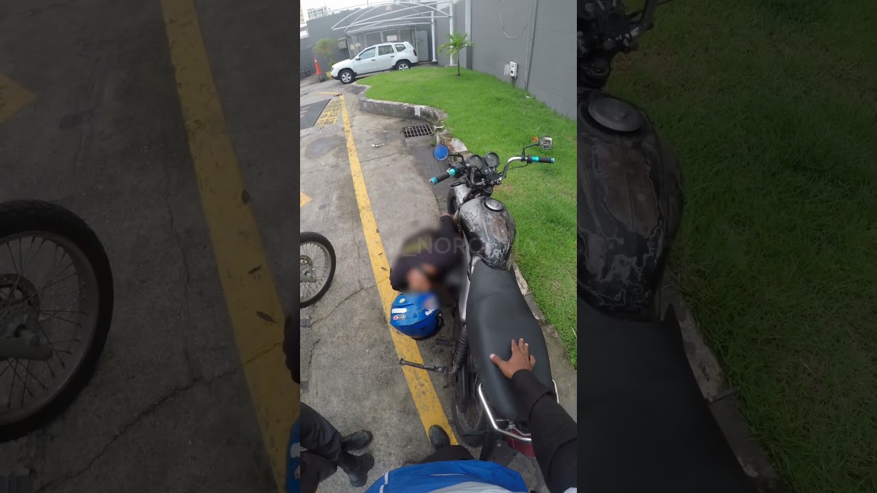Motocicleta com a numera&ccedil;&atilde;o do motor raspada #moto #motovlog #policia