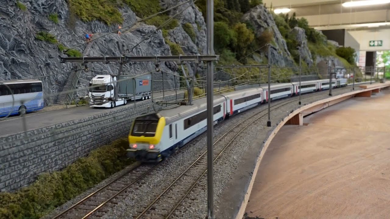 De drukste Spoorroute op de HO modelspoorbaan bij  Modelspoorclub MSC HET SPOOR