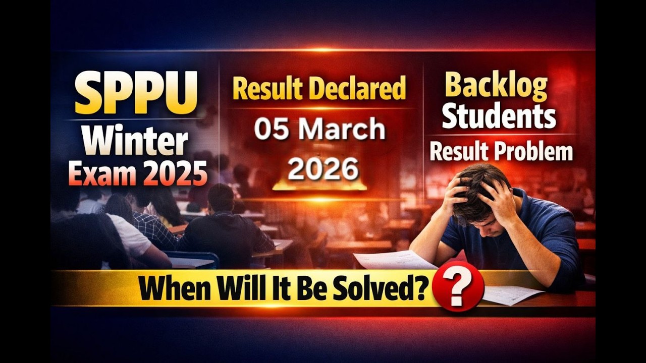 Result Declared as on 05/03/2026 - Backlog Students Result Issue SPPU - Winter Exam 2025 #sppu
