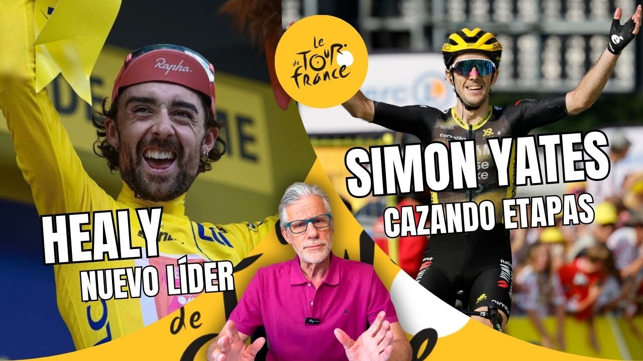 🟡 HEALY le roba el AMARILLO a POGACAR y SIMON YATES se hace con la ETAPA 🟡