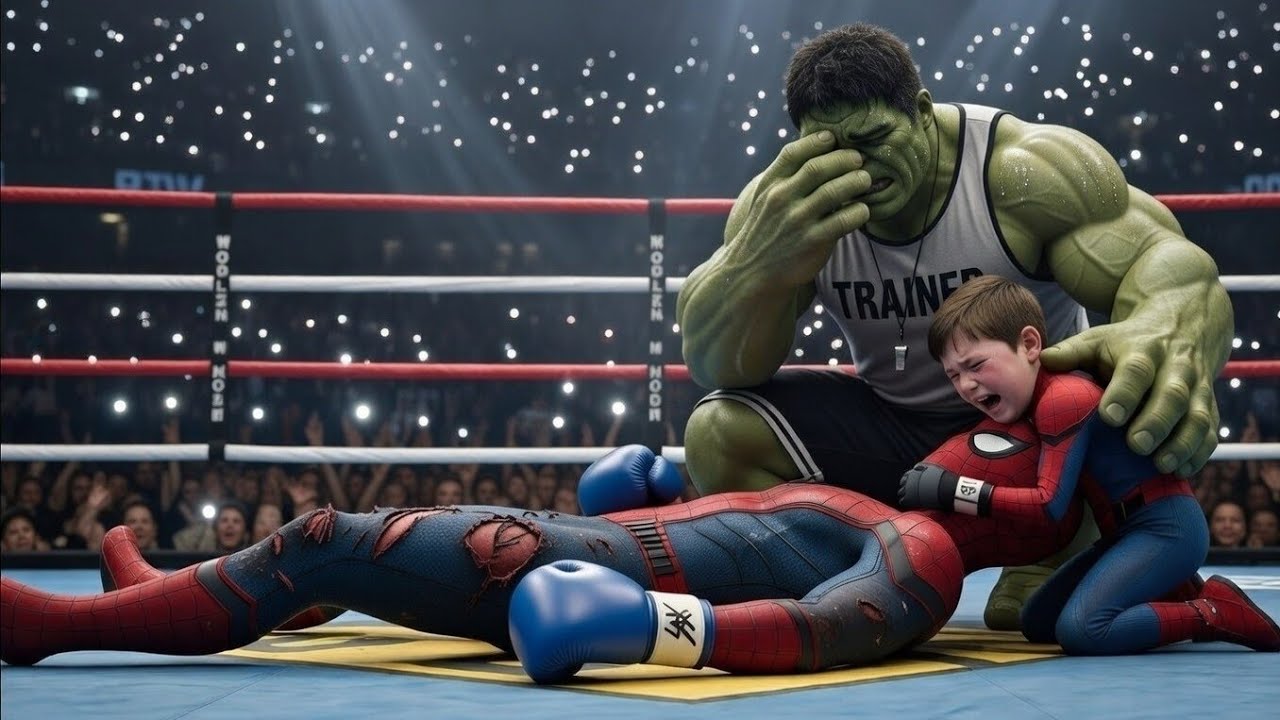 Spider-Man Knocked Down 😢 | Hulk & His Son’s Emotional Reaction | AI Veo 3 Superhero Story