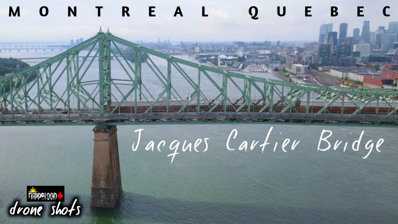 Jacques Cartier Bridge ||  Montréal Quebec CANADA  ||  Drone Footage [4K]  ||  2023