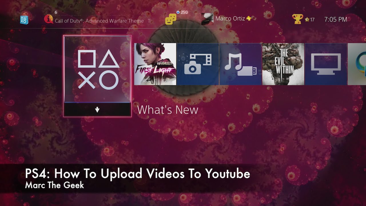 PS4: How To Upload Videos To Youtube