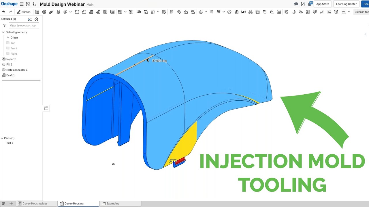Creating Injection Mold Tooling in Onshape