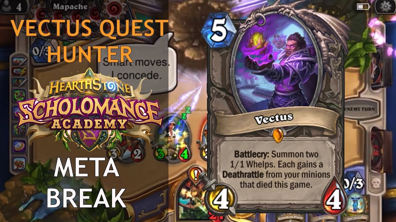 Vectus Quest Hunter / Quest Hunter is Back in Scholomance Academy / Hearthstone