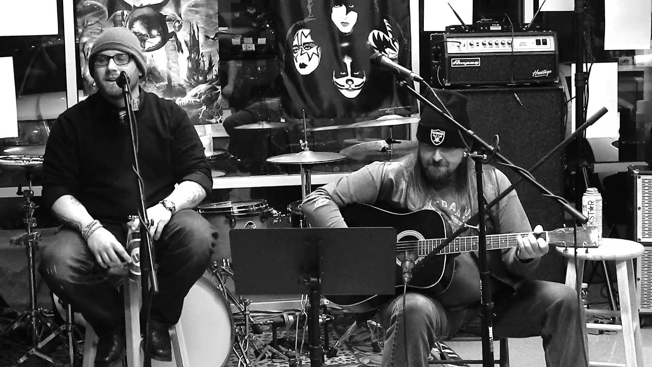 Wes Robertson & Kurt Sallis [At War's End] Norwegian Wood [acoustic] (black & white)